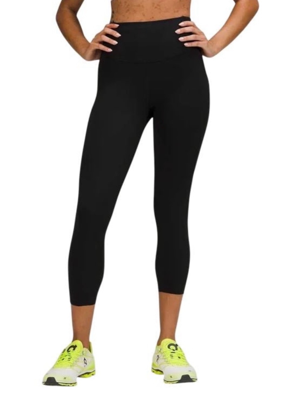 Lululemon Base Pace High-Rise Crop 23" size 20 black leggings active pant W6BO1S